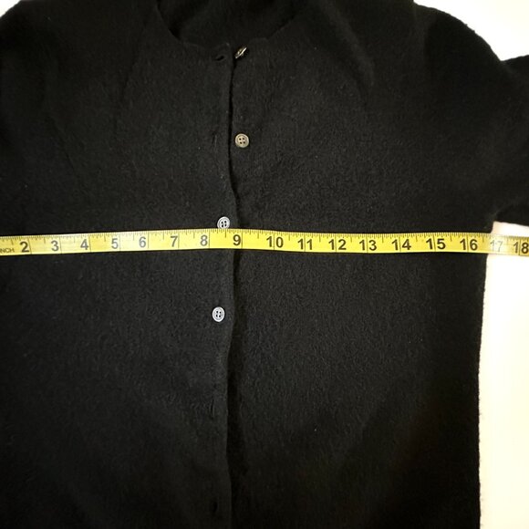 100% Cashmere Jennie Liu Women’s Black Cardigan Long Sleeve SMALL msrp $159 - Picture 5 of 6